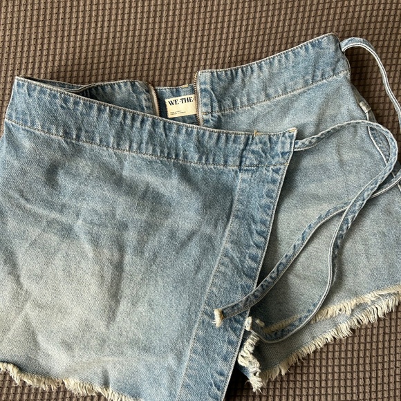 Free People x We The Free Emmy Denim Skort - Picture 2 of 3